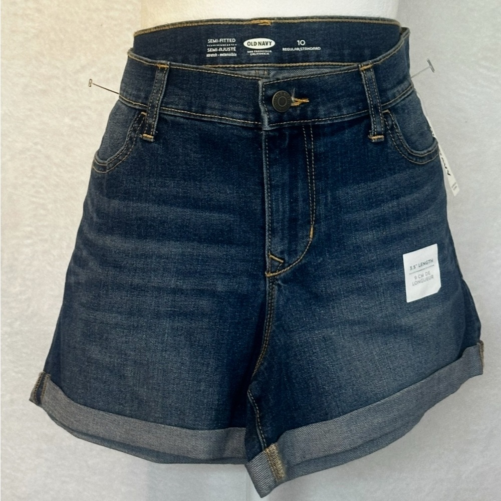 #1443 Old Navy Women's Blue Denim Shorts Sz 10 NWT